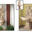 Renato Costa, classic stone fountains from Spain, buy a hanging decorative stone fountain, garden fountains, wall fountains